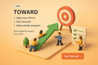 3D Scene of Small Characters Working Together