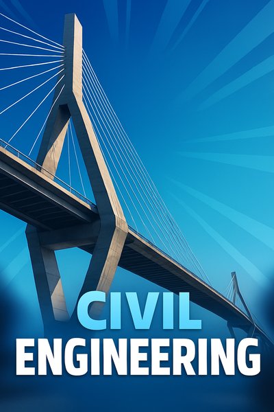 Dynamic Bridge Perspective Highlighting Civil Engineering