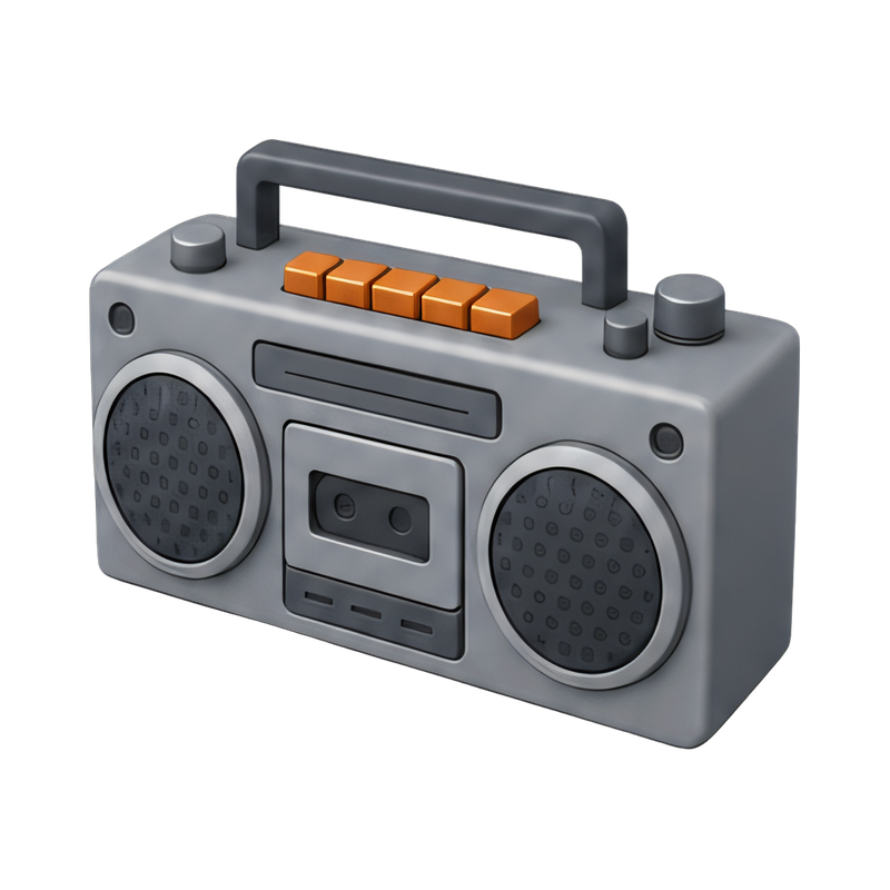 classic portable boombox