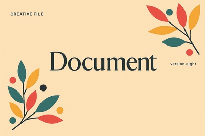 Colorful Floral Patterns with Document Title