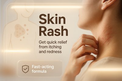 Promotional Graphic for Skin Rash Relief Product