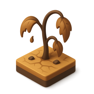 3D Blight Icon with Isometric Design