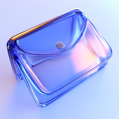 Stylish Transparent Blue Acrylic Clutch Bag
