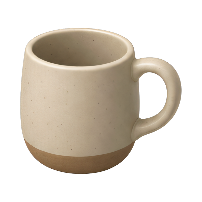 Ceramic mug with handle