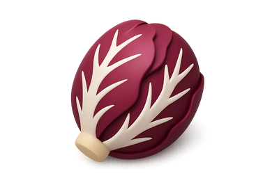 3D Icon of Radicchio