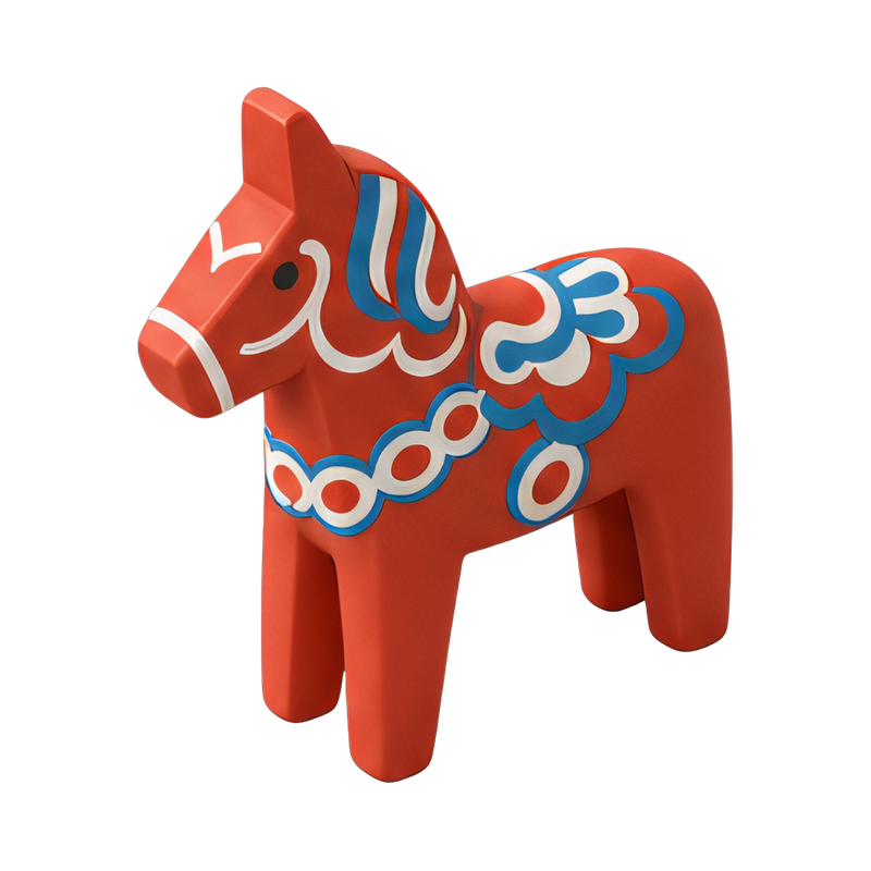 traditional swedish dala horse
