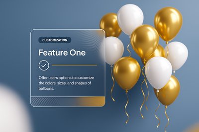 Elegant White and Gold Balloons with Customization Feature