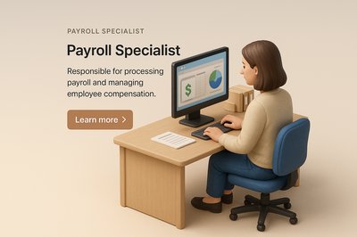 Professional 3D Scene of a Payroll Specialist at Work