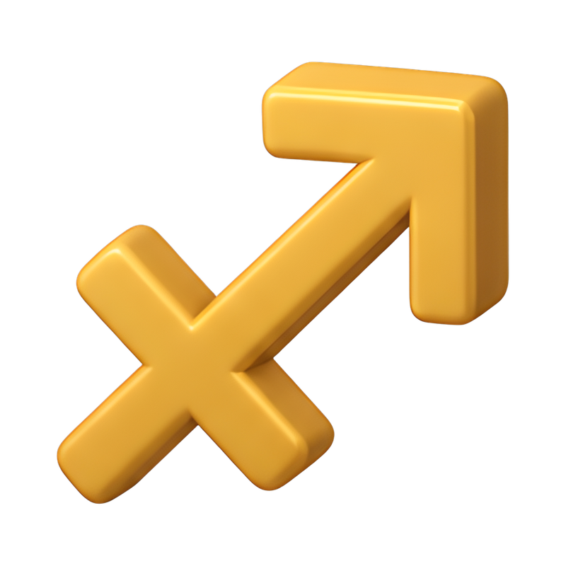 Stylized Sagittarius Arrow Glyph
