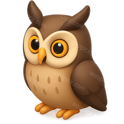Cute Cartoon Owl Character Illustration
