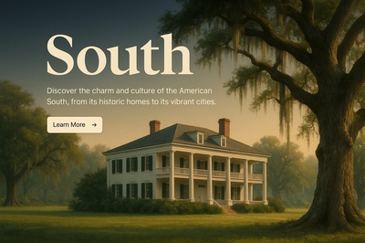 Stylish Web Design Concept for Southern Culture