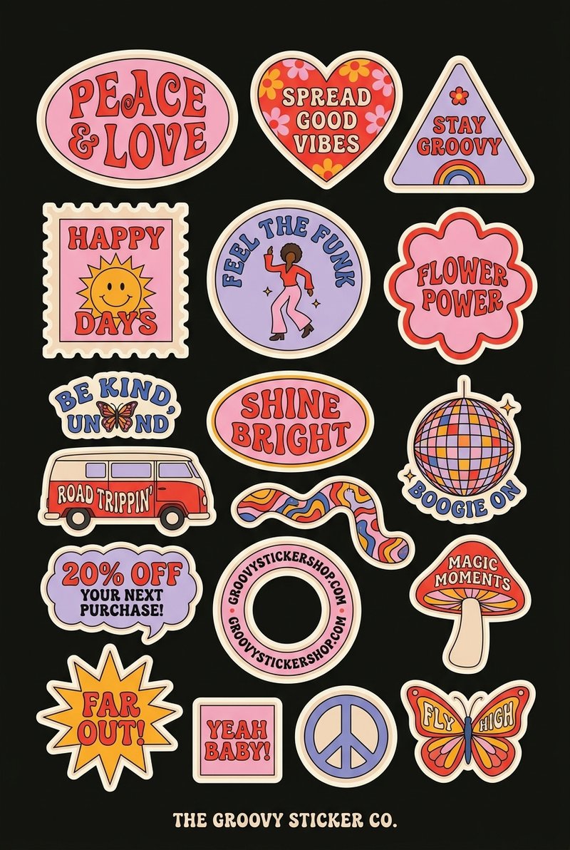 Groovy Sticker Collection