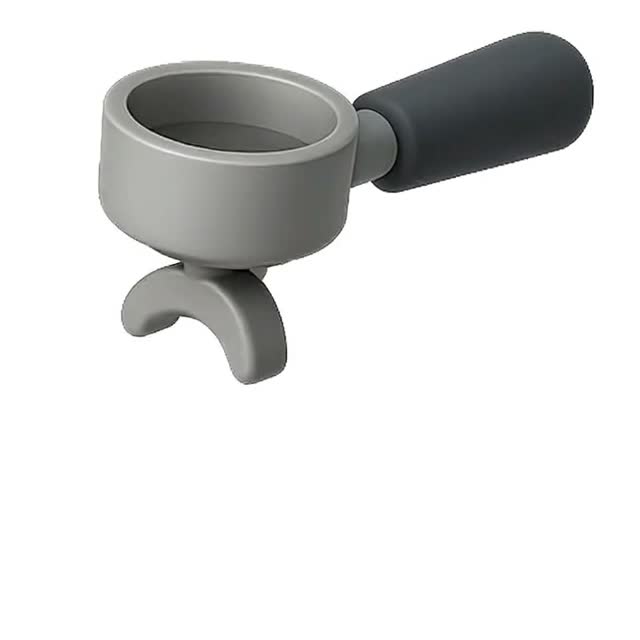 Stylish Gray Coffee Portafilters for Baristas