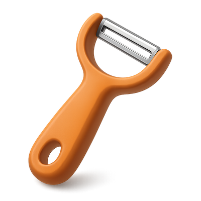 3D Vegetable Peeler Icon in Isometric View