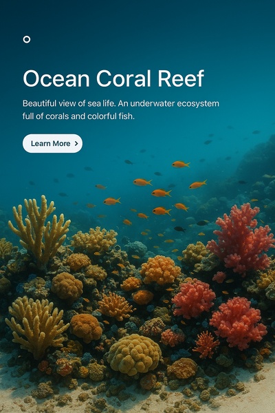 Vibrant Ocean Coral Reef Underwater Scene