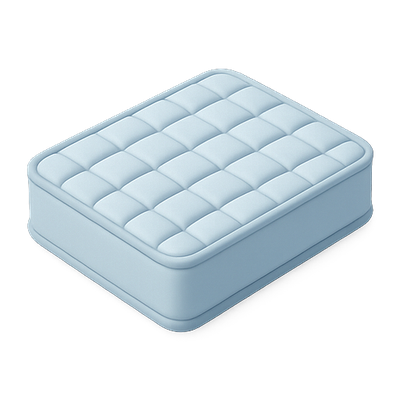 Stylized Mattress Graphic with Soft Texture