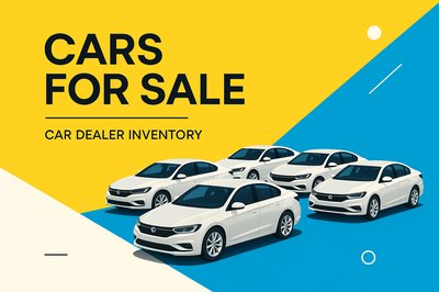 Dynamic Car Sales Inventory Display with Modern Aesthetic