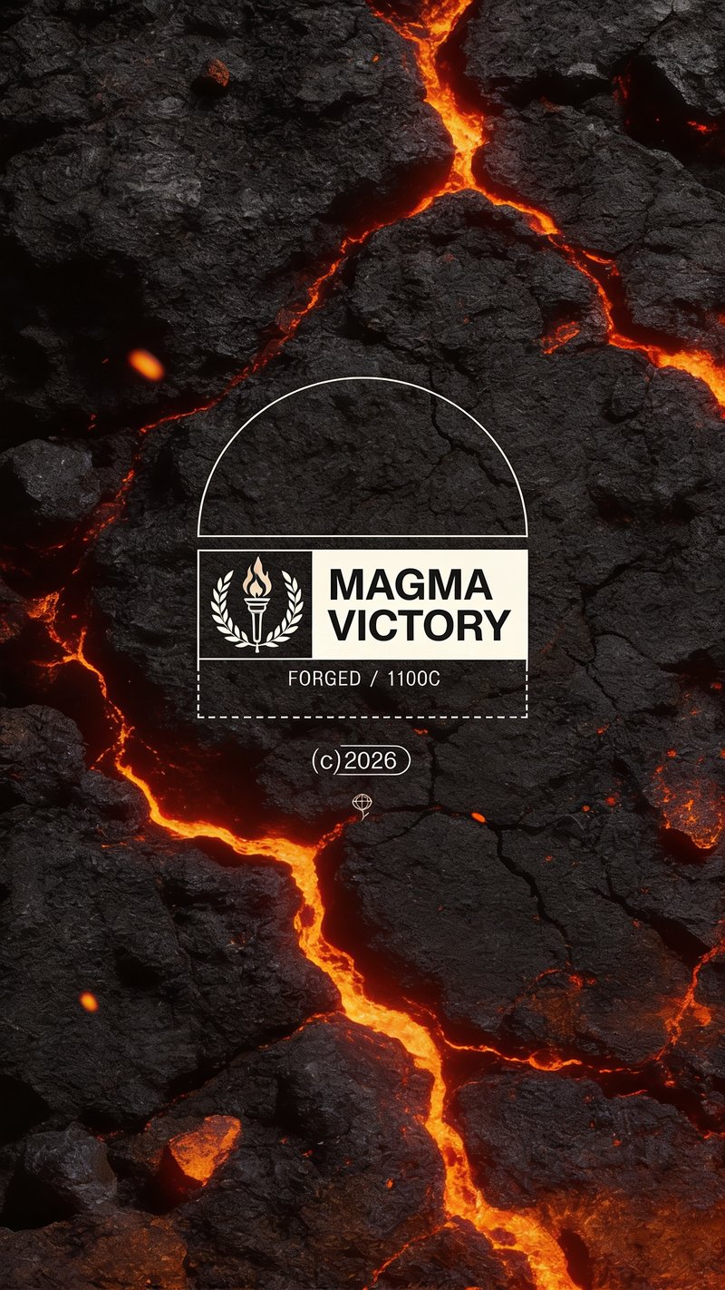 fiery volcanic lava flow