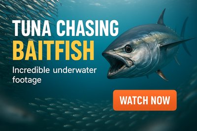 Underwater Video Promotion Featuring Tuna and Baitfish