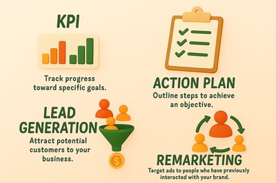 Infographic on Key Business Strategies and Metrics