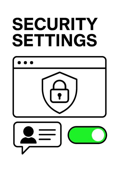 Minimalist Graphic for Security Settings Interface