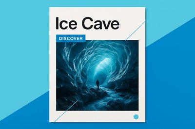 Vibrant Ice Cave Design with Modern Aesthetic
