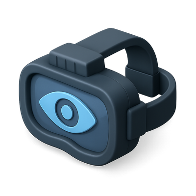 Stylish 3D Combat Goggles Icon Design