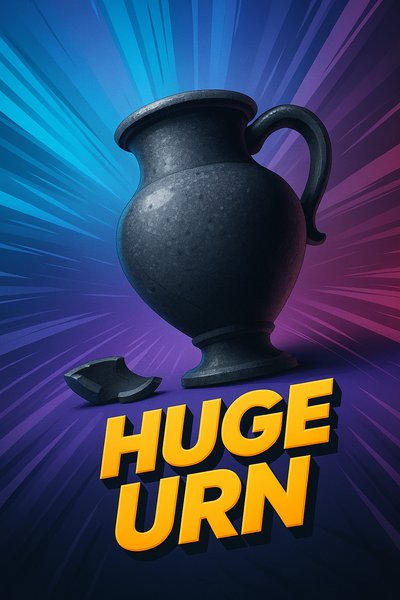 Dynamic Illustration of a Huge Urn with Vibrant Background