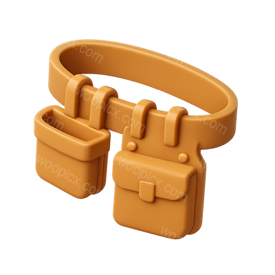 3D Toolbelt Icon with Volumetric Design