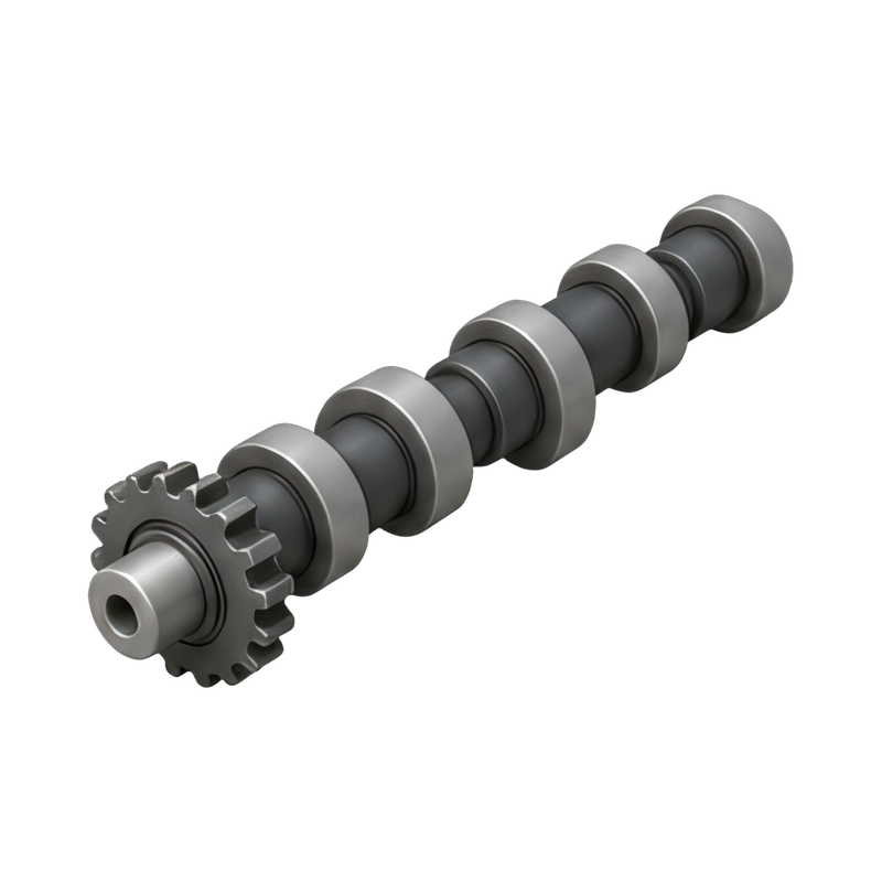 detailed camshaft with lobes
