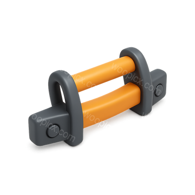 Stylish 3D Bumper Icon with Isometric Design