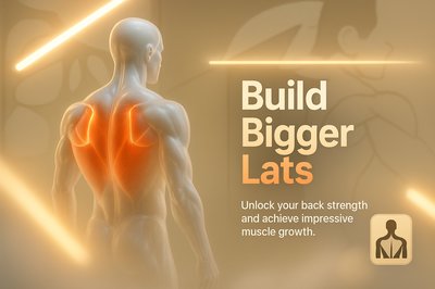 Fitness Graphic Promoting Back Muscle Growth
