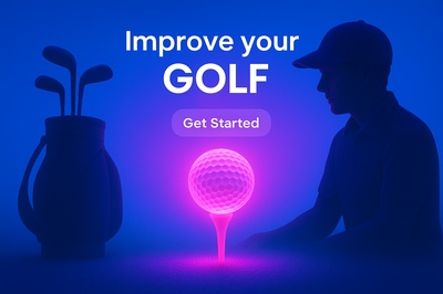Fluorescent Glow Golf Instructor Scene