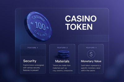 3D Casino Token with Features Overview