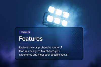 Modern Graphic Highlighting Features with Lighting Effects