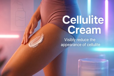 Promotional Image for Cellulite Cream with Modern Aesthetic
