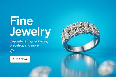 Elegant Fine Jewelry Display for Online Shopping