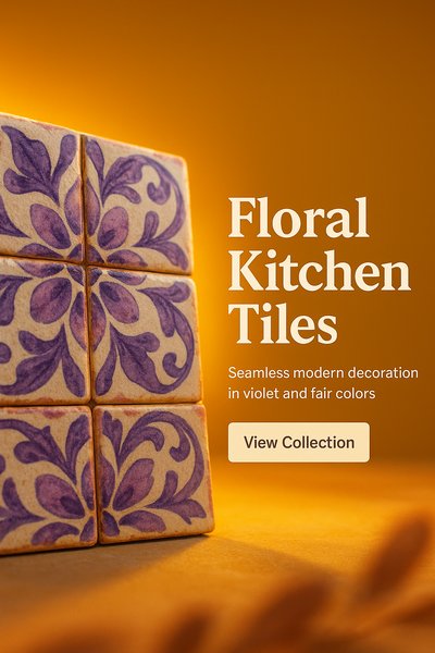 Elegant Floral Kitchen Tiles for Modern Spaces