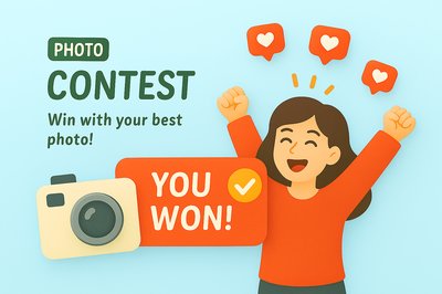 Playful Illustration for Photo Contest Promotion