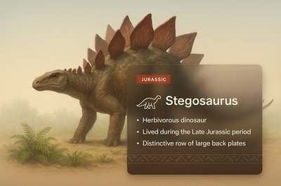 Bright Design Featuring a Stegosaurus Illustration