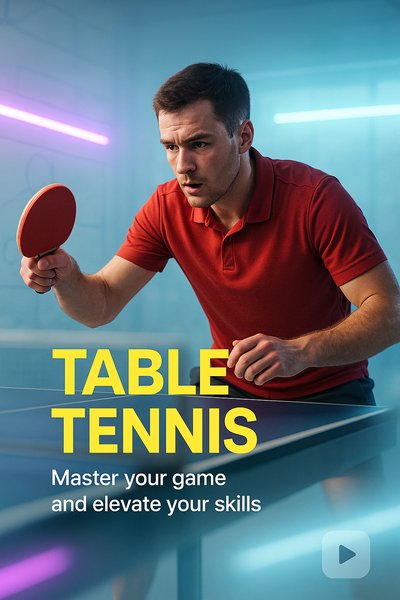 Dynamic Table Tennis Training Image with Engaging Visuals