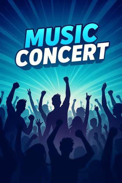 Dynamic Crowd Silhouettes at a Music Concert