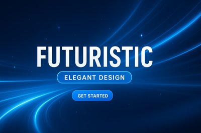 Futuristic Design Concept with Modern Typography