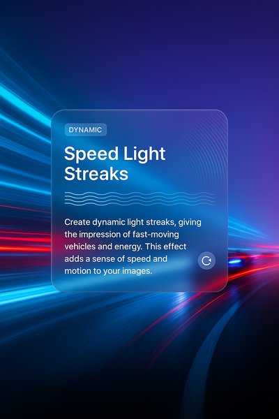 Dynamic Speed Light Streaks Background for Motion Effects