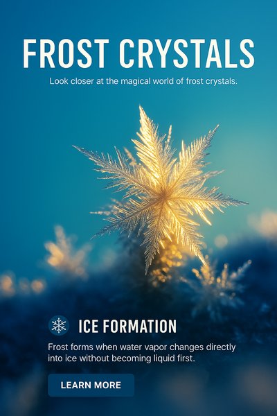 Stunning Frost Crystal with Light Effects