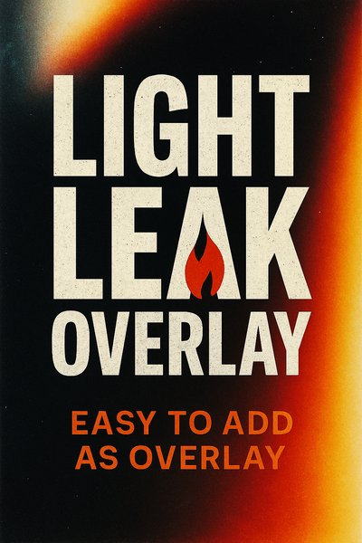 Light Leak Overlay Graphic for Design Projects