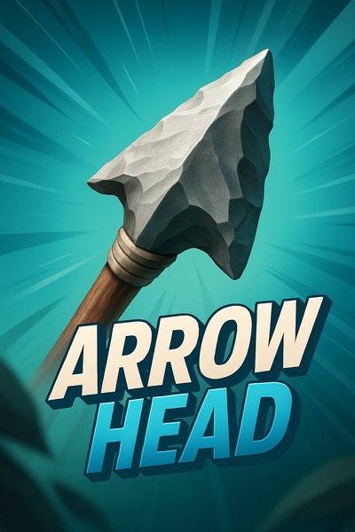 Dynamic Arrowhead Illustration with Engaging Text