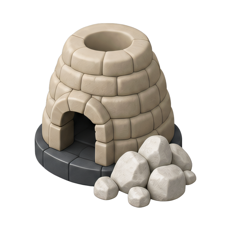 Lime kiln stone texture