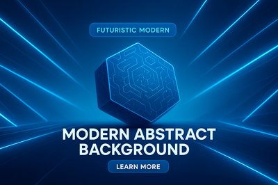 Futuristic Modern Abstract Background with Neon Elements