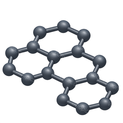 3D Graphene Structure Icon with Isometric View
